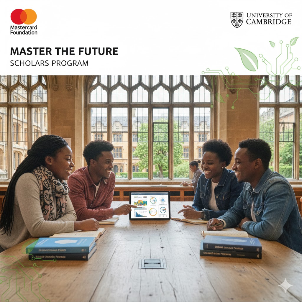 Mastercard Foundation Scholars Program at the University of Cambridge: Applications Open for 2026/2027